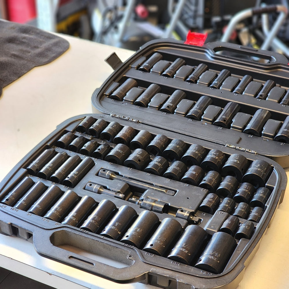 1/2 in Drive SAE/Metric 6-Point Impact Socket Set 64-Piece 1/2 in Drive SAE/Metric 6-Point Impact Socket Set 64-Piece